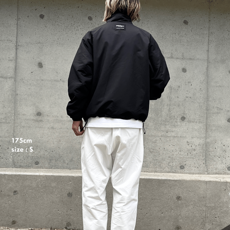 通常販売】Reversible Nylon Fleece Jacket / BLACK /