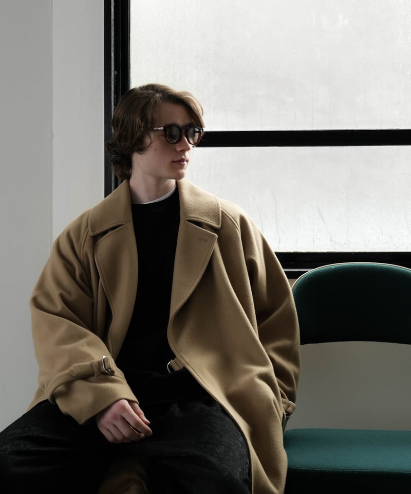 LUXURY MATERIAL TIELOCKEN COAT by Super140's Ja