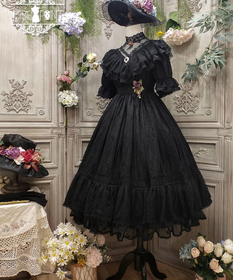 Miss Point 木香薔薇 1.0 レース/花柄 ロング ロリィタドレス