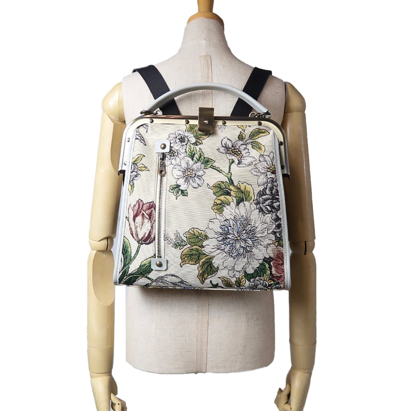 強撥水加工】リュックでもハンドでも！がま口ミニリュック スペイン