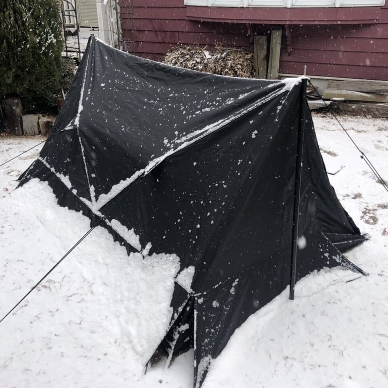 完売 廃番 再販なし パップテント ブラック アンプラグドキャンプ HYDE