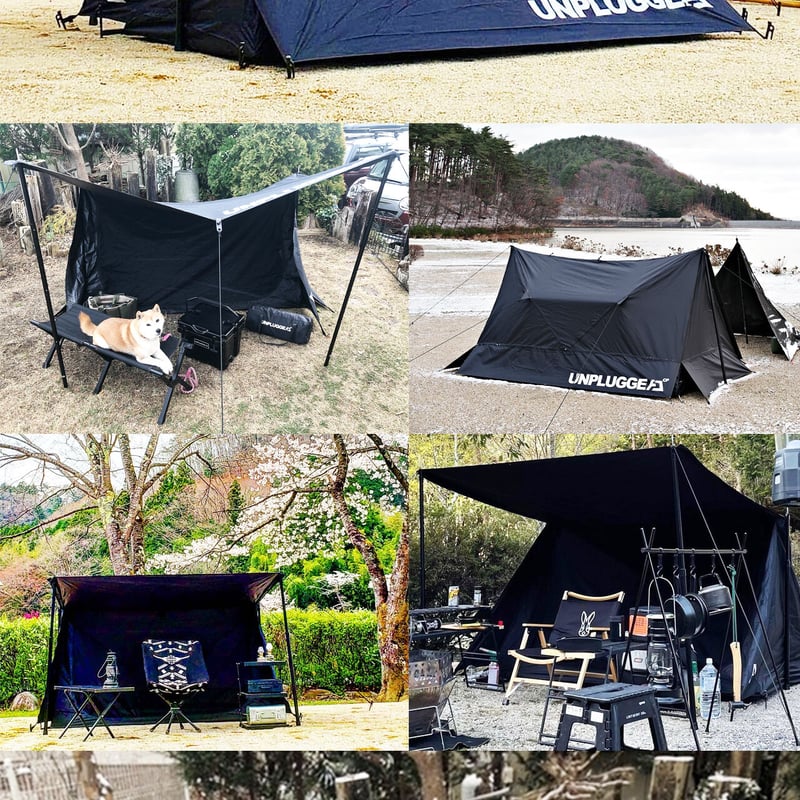 完売 廃番 再販なし パップテント ブラック アンプラグドキャンプ HYDE