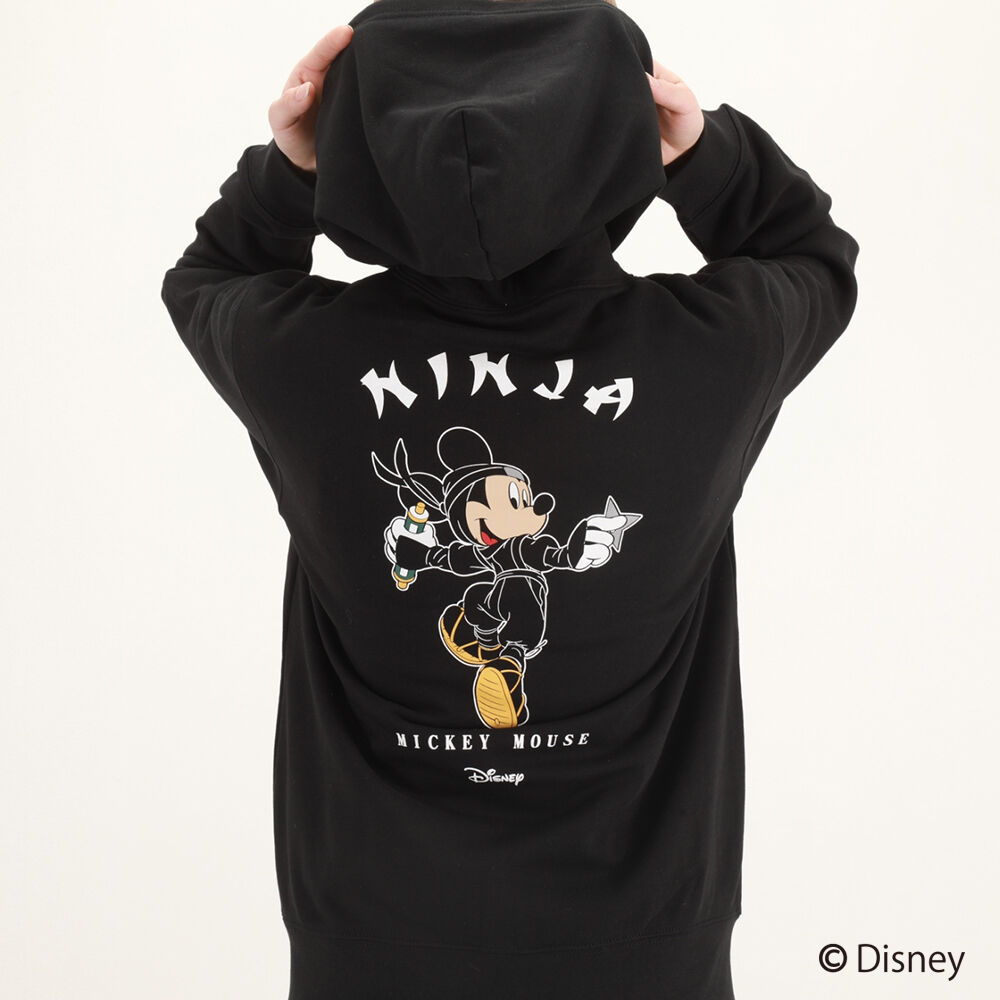 MICKEY ジップパーカー/MICKEY ZipHoodie(BLACK) | 伊賀の京丸屋