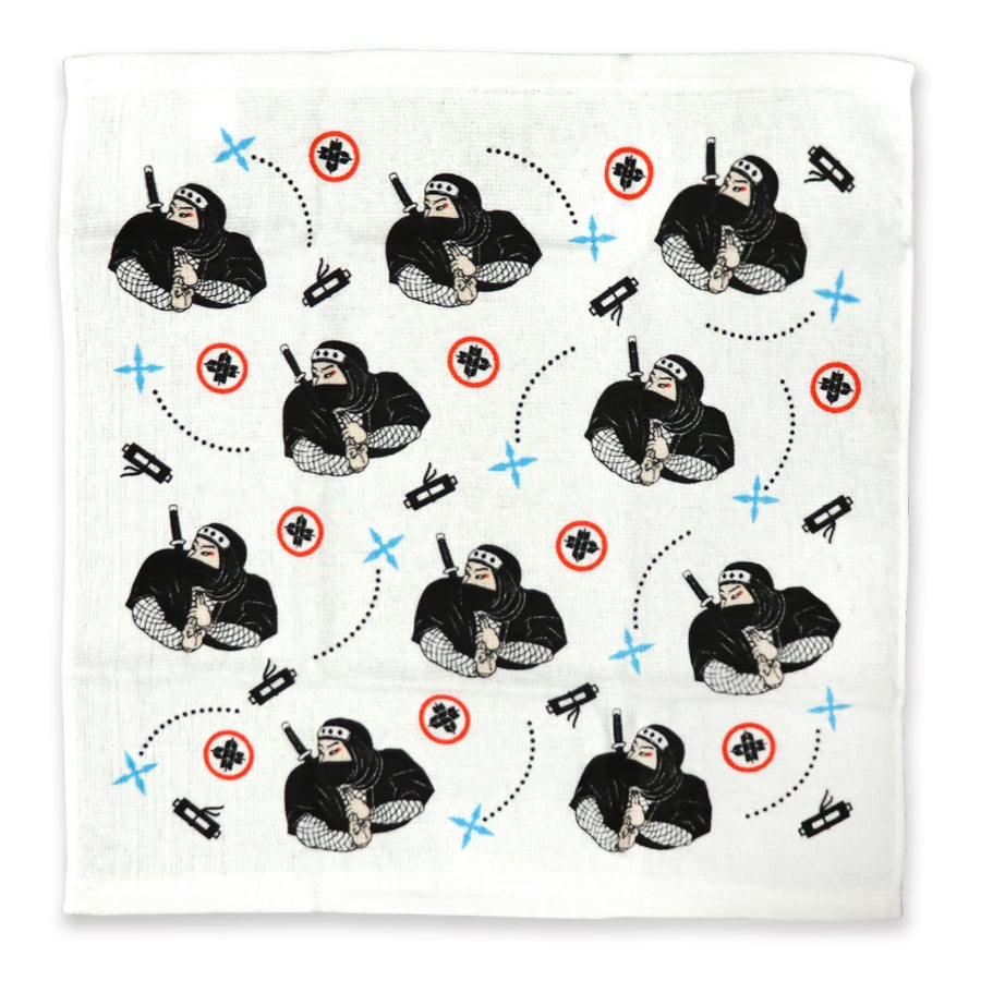 ふんわりガーゼハンドタオル 忍者/Gauze hand towel NINJA | 伊賀の京丸
