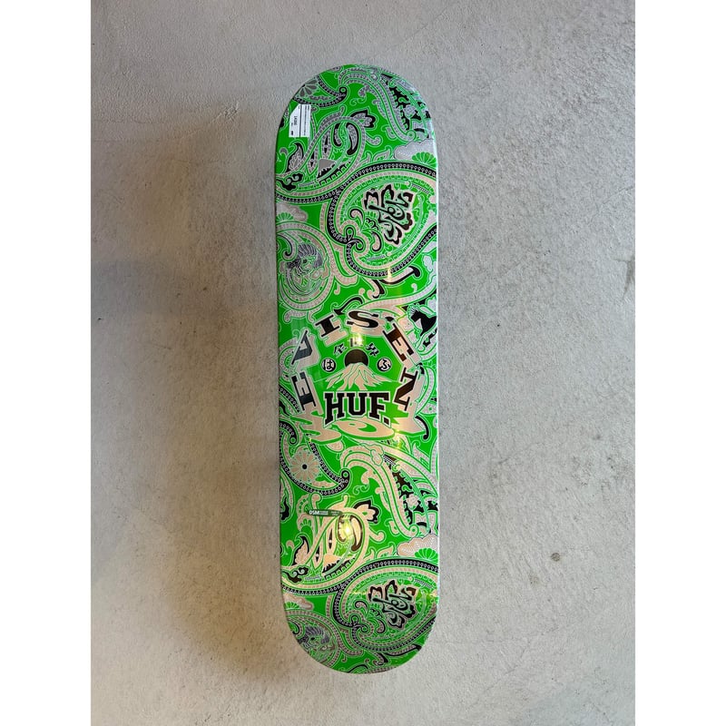 EVISEN x HUF スケートボードデッキ 8.25インチ PAISLEY コラボデッキ