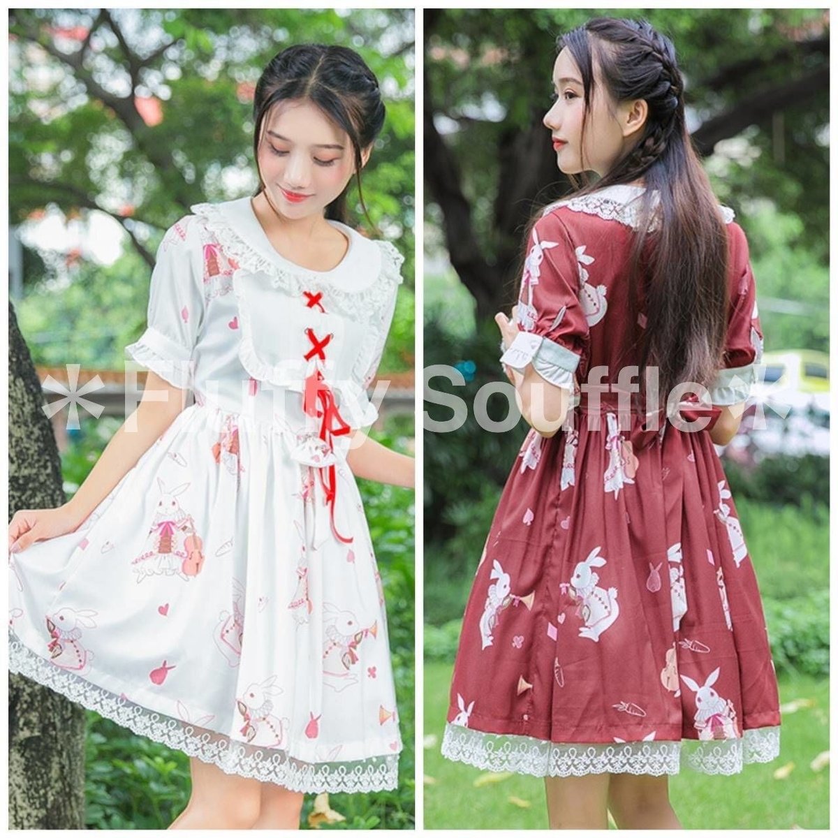 お取り寄せ】白うさぎさんのワンピース 2種類 | *Fluffy Souffle*