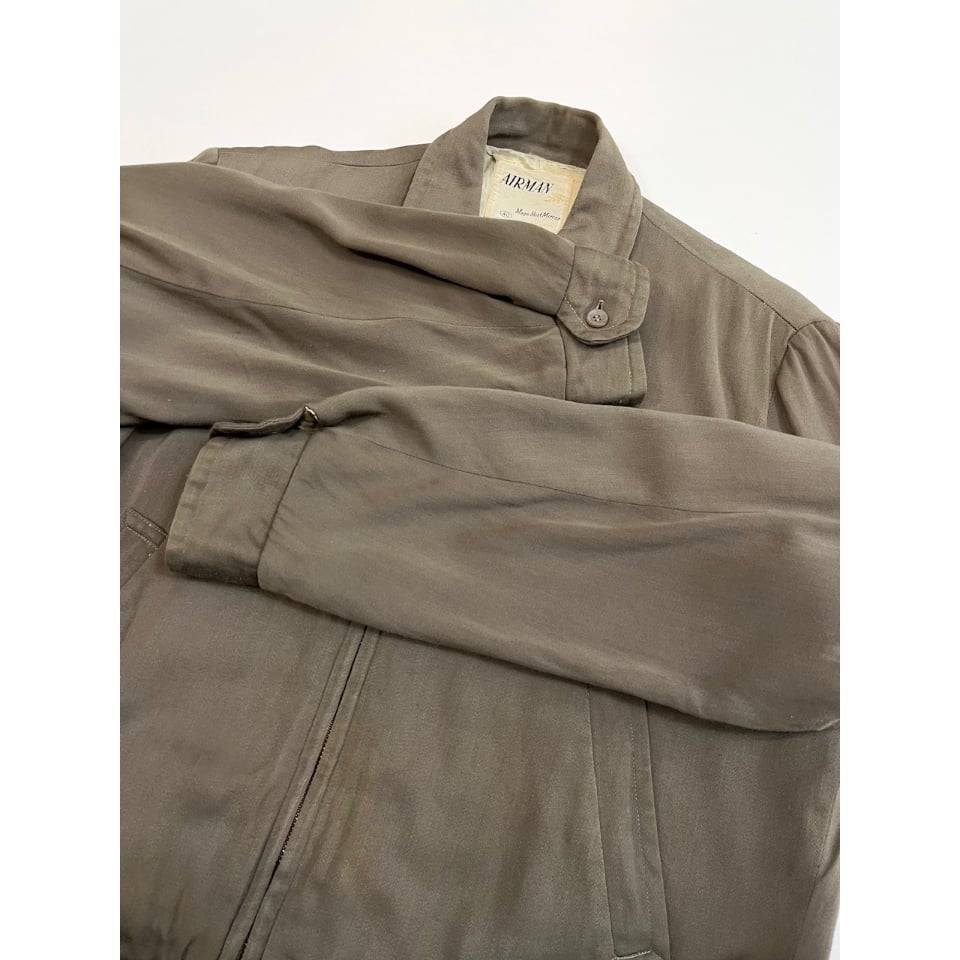 ま*た様 40s~50s airman ギャバジャン ウール レーヨン 表記サイ 40s