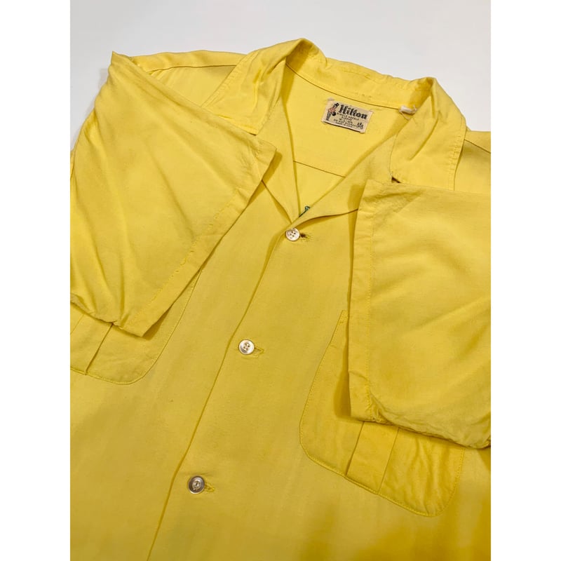 60s Hilton BOWLING SHIRT MADE IN USA 🇺🇸 Size L