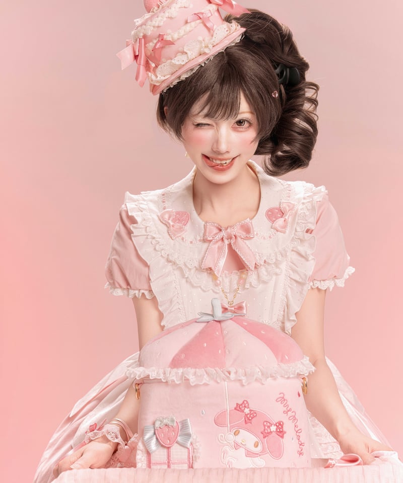 マイメロコラボ」エプロンワンピース 【3/7まで】送料無料！ | GIRLISM