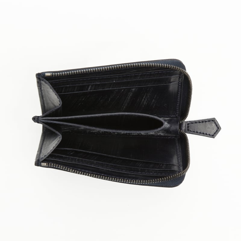 Circus Of Happiness】ミニL字ウォレット ブライドルレザー ネイビー |