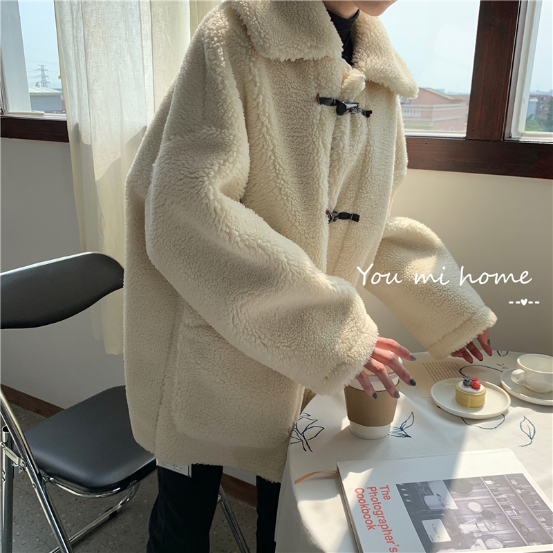 ボア ダッフルコート 韓国ファッション レディース もこもこ 防寒