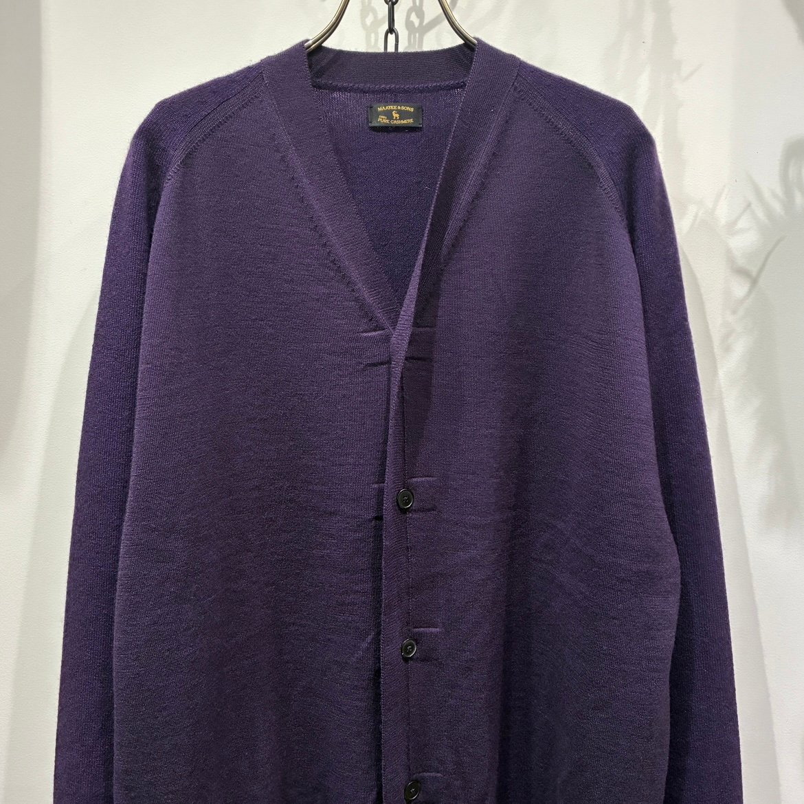 MAATEE&SONS (マーティーアンドサンズ) COMBI V CARDIGAN (コ