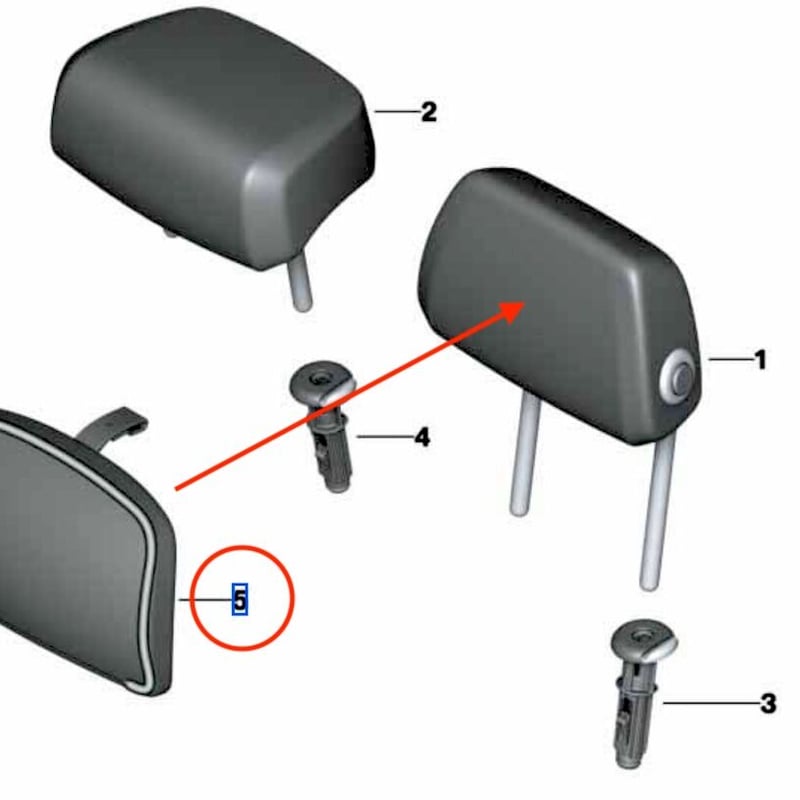 BMW純正リアシートヘッドレストクッション G05 X5 G07 X7 | Wright Co