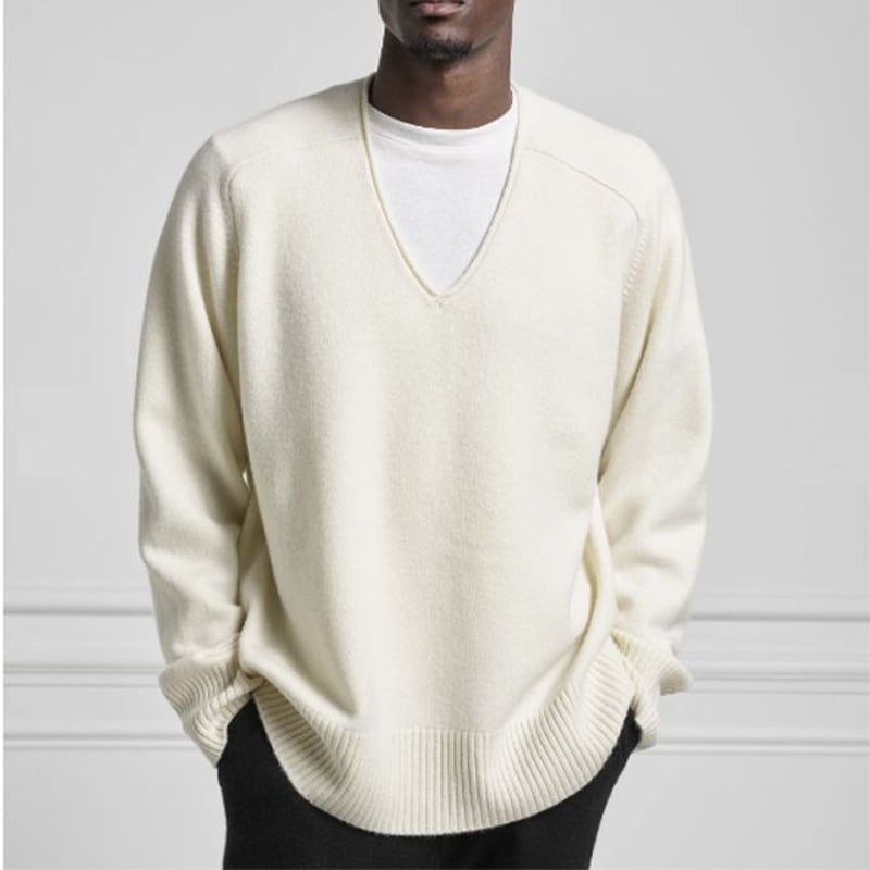 エクストリームカシミヤ extreme cashmere x Vネックセーター