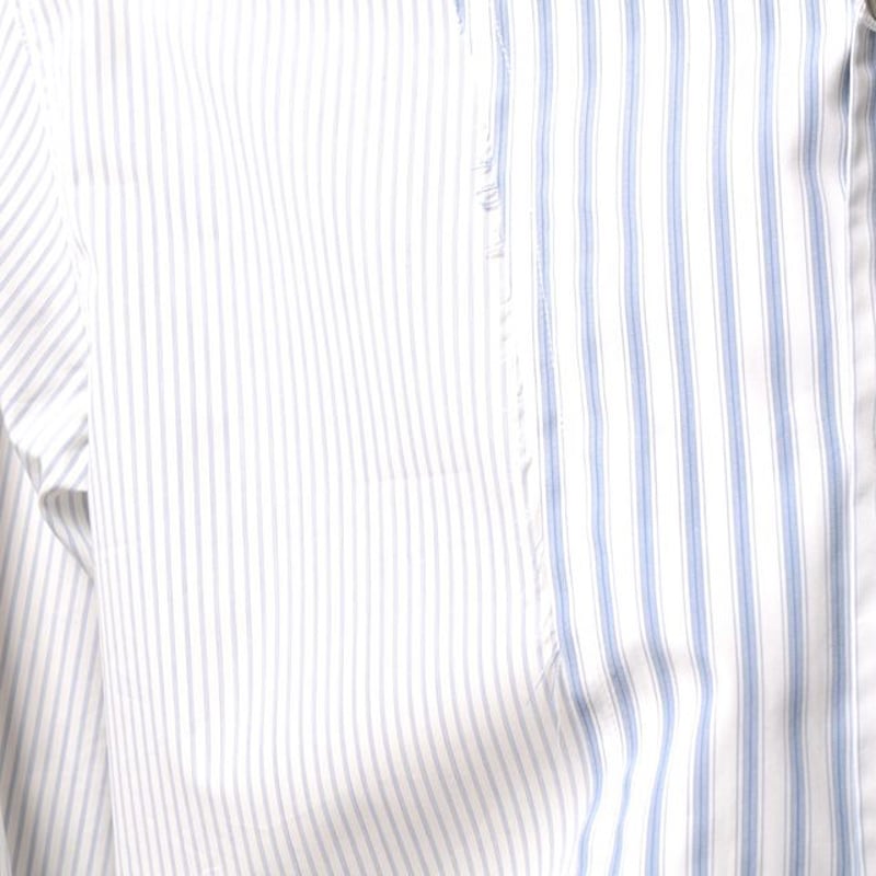 メゾン マルジェラ Maison Margiela パッチワークストライプシャツ