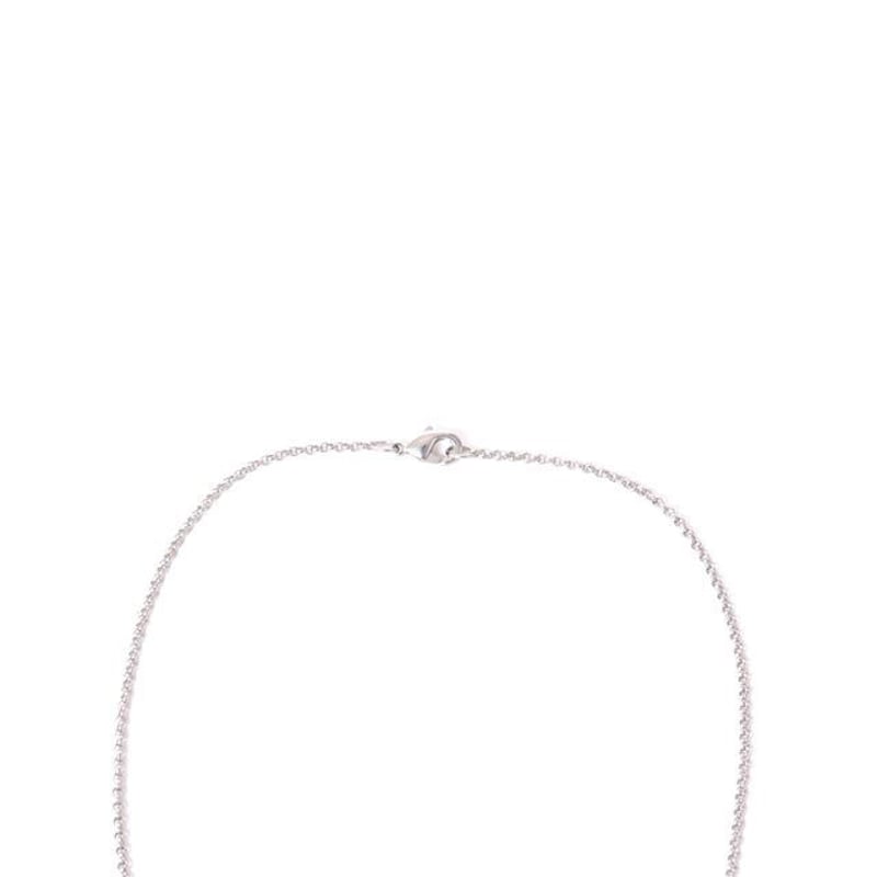 ラフシモンズ RAF SIMONS シンプルアールネックレス ブラス シルバー