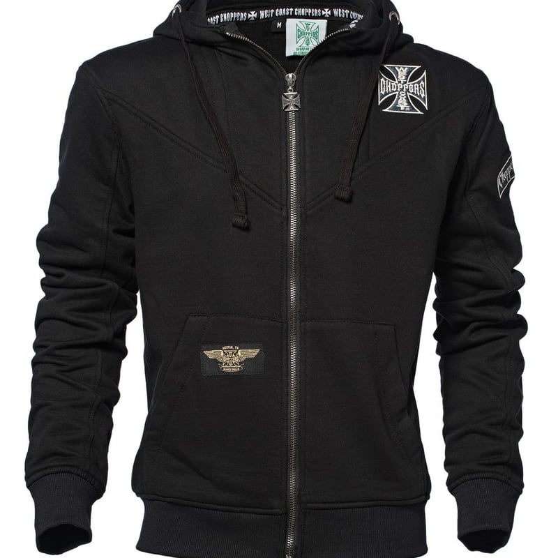 WCC OG CLASSIC PANEL ZIP HOODY - BLACK | On Fleek