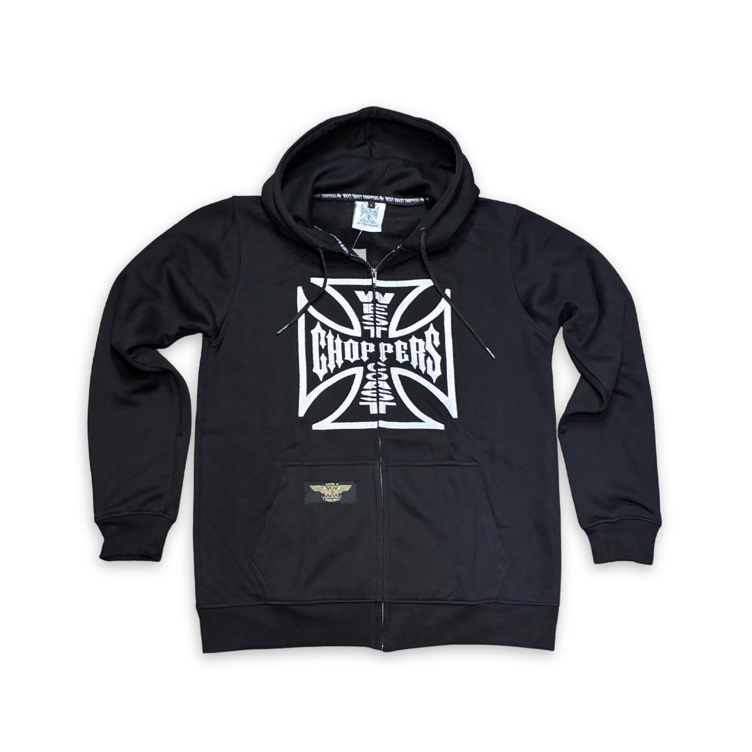WCC OG LOGO ZIP HOODY - BLACK | On Fleek