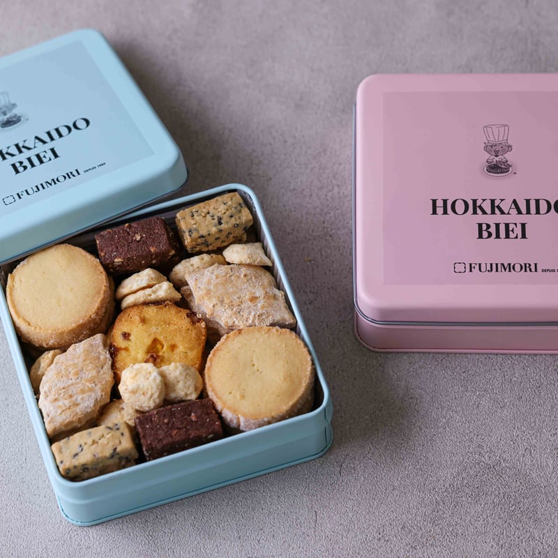 NEW！】クッキー缶：美瑛小麦のサブレアソート：いろいろな種類が一度
