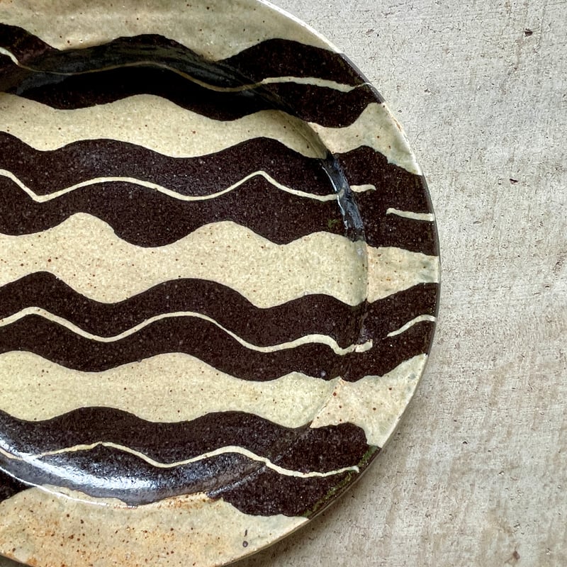 掛谷康樹 練上手 9寸盛皿 | Linné