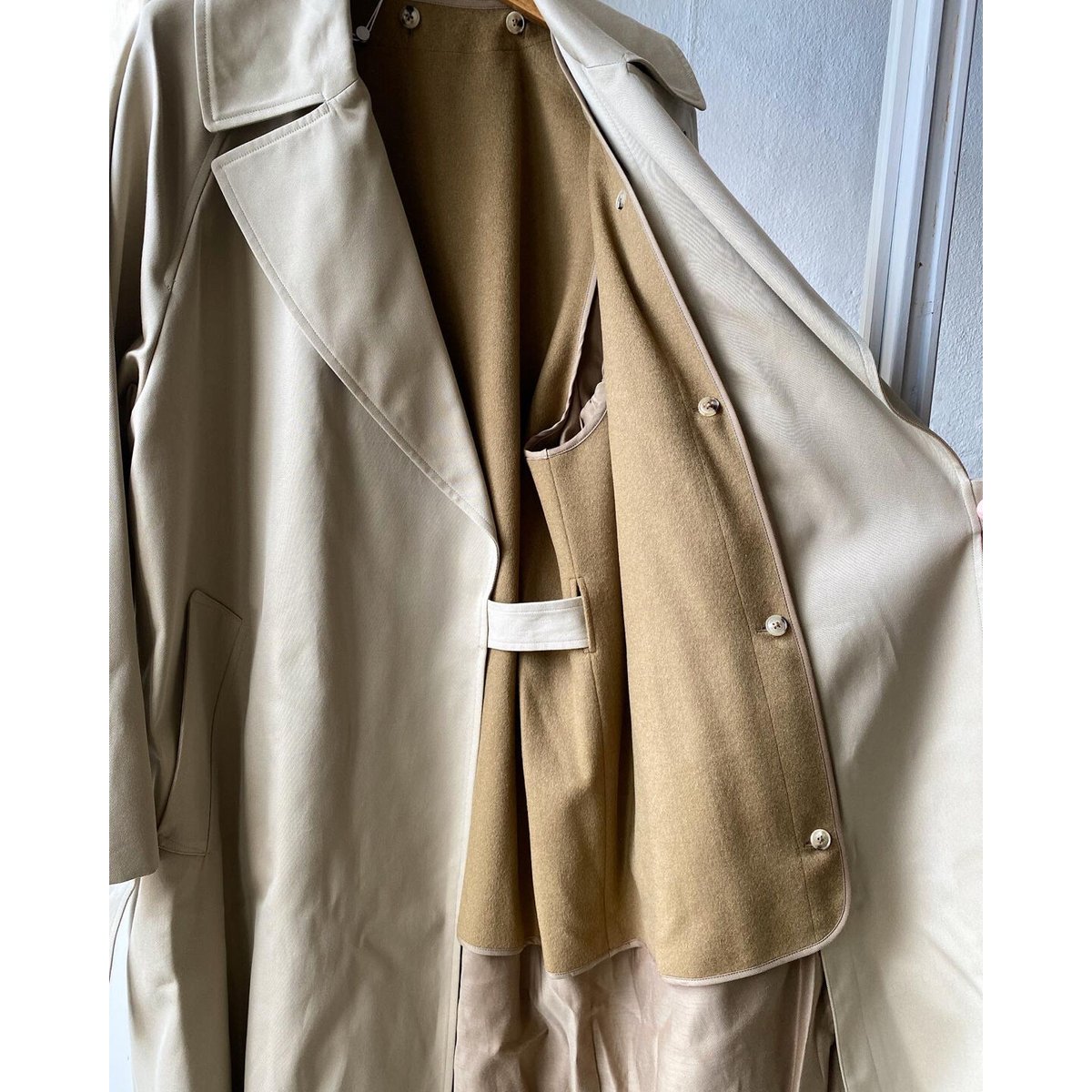 COMOLI コットンギャバ タイロッケンコート (ライナー付き） | Less