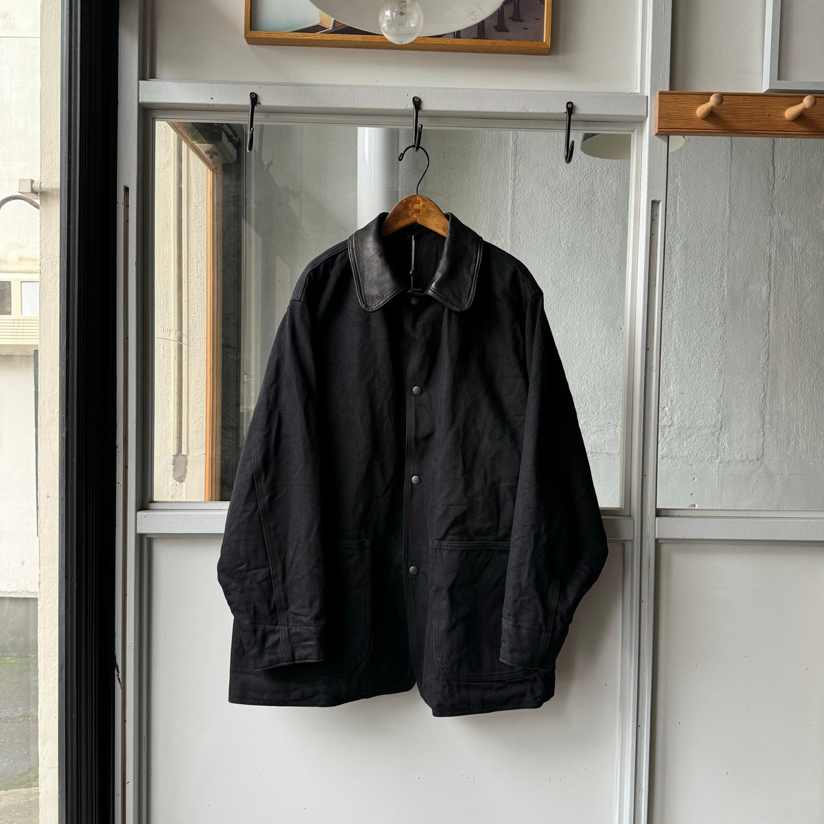 COMOLI デニム/レザー ワークジャケット | Less Higashikawa