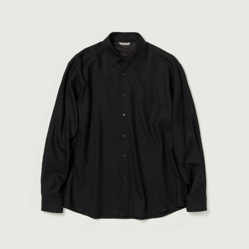 AURALEE SUPER LIGHT WOOL SHIRT | Less Higashikawa