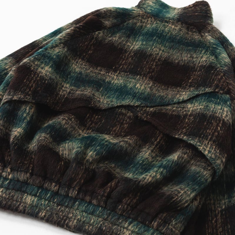 Checked Outer Jacket-グリーン | harapeco Store