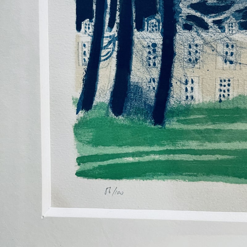 【希少】アンドレ ブラジリエ　リトグラフ　鏡を透して　サイン入り 9/150 Yahoo!オークション -「アンドレブラジリエ」(美術品) の落札相場