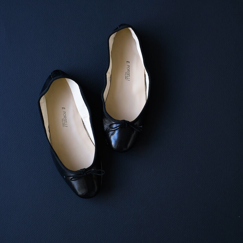 Porselli ポルセリ バレエシューズ ブラック | porselli ポルセリ