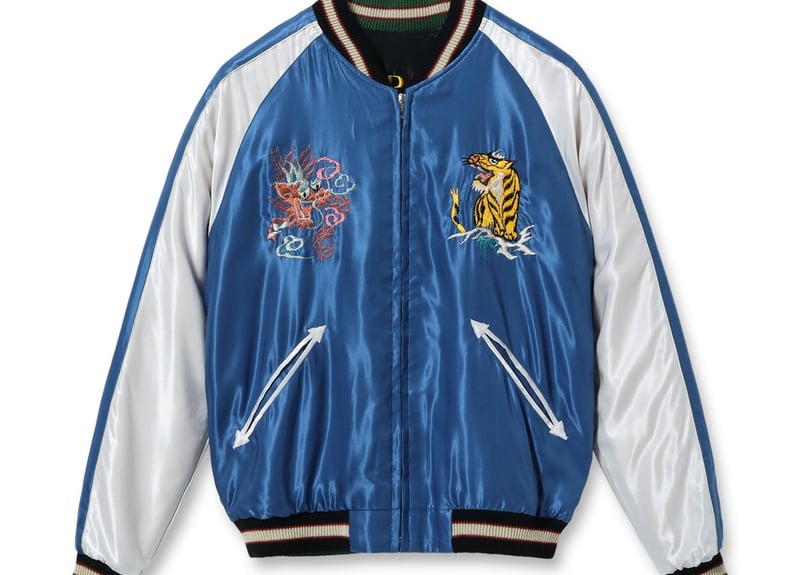 テーラー東洋スカジャン ACETATE SOUVENIR JACKET “JAPAN MAP