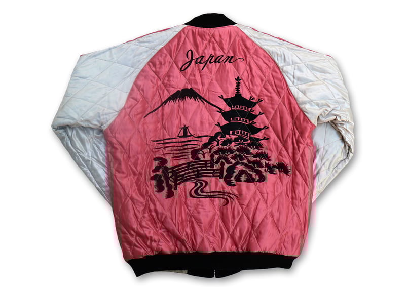 テーラー東洋 別珍キルティングスカジャン 白虎×風景 横須賀 MIKASA