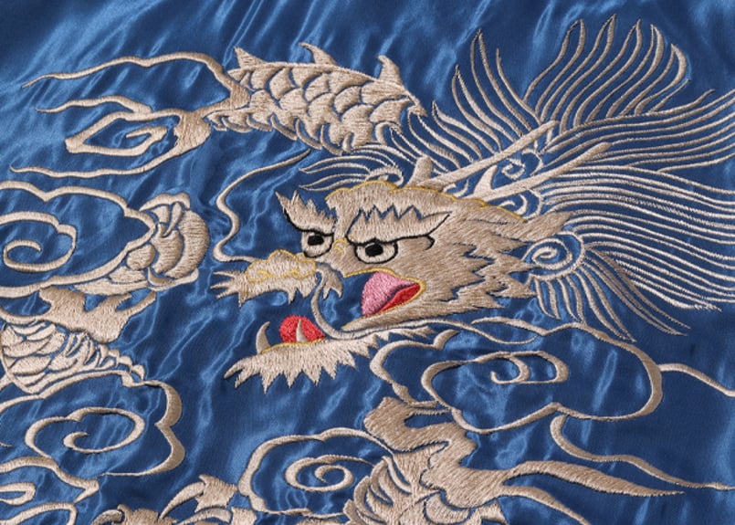 テーラー東洋スカジャン ACETATE SOUVENIR JACKET “WHITE DRA