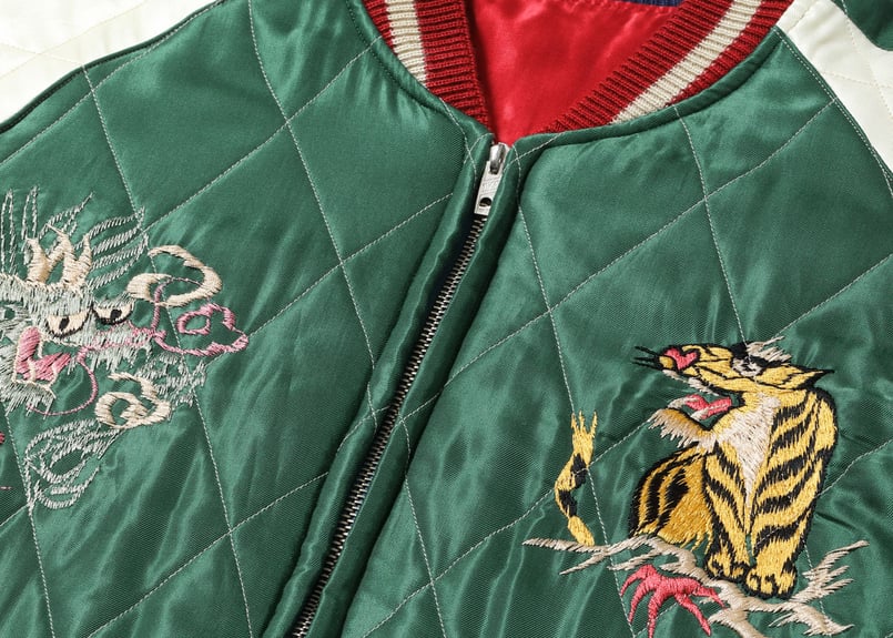 テーラー東洋スカジャン キルティング Acetate Quilted Souvenir Jac