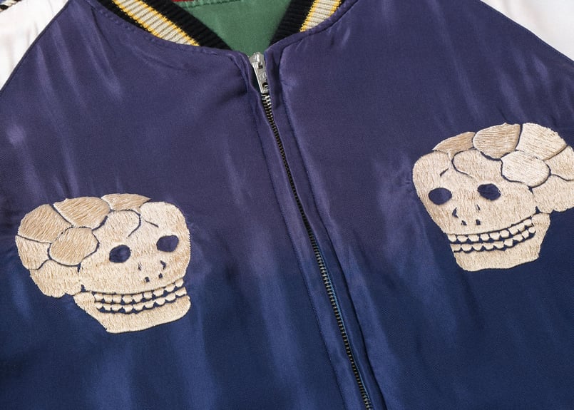 テーラー東洋スカジャン Acetate Souvenir Jacket“SNAKE & SKU