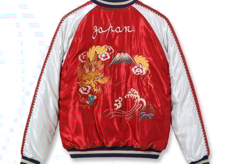 テーラー東洋スカジャン キルティング Acetate Quilted Souvenir Jac