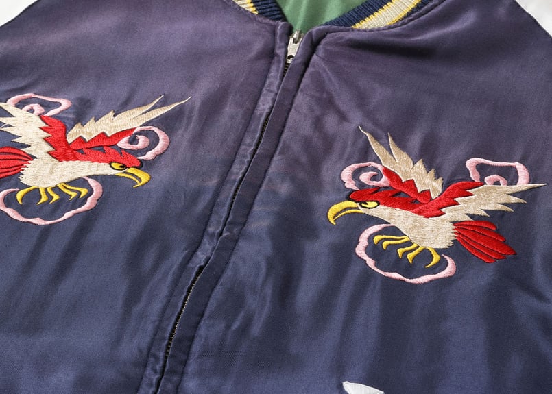 テーラー東洋スカジャン Acetate Souvenir Jacket“WHITE TIGER