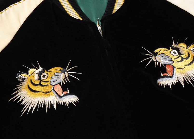 初復刻 べっちん テーラー東洋スカジャン 別珍中綿無Velveteen (Two