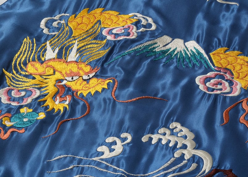 テーラー東洋スカジャン ACETATE SOUVENIR JACKET “JAPAN MAP