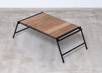 アイアンテーブル＋ブラックマルチプレート | アイアン工房 CAMP SHOP