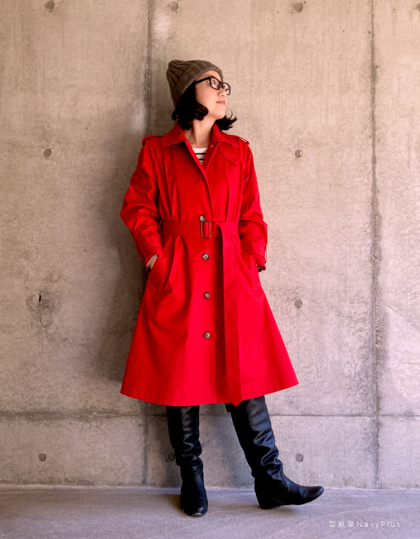 モーターサイクルコート 7～15号（A0印刷済み型紙） | 型紙屋 Navy Plus