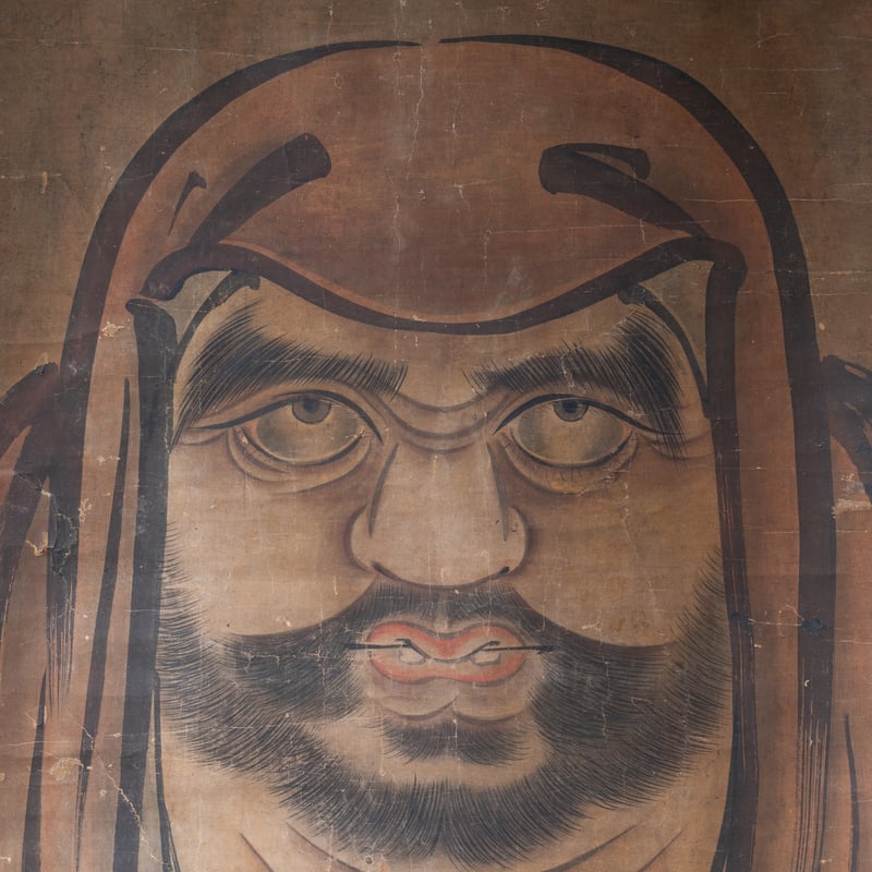 無落款「達磨図」 江戸期【掛軸】 | 浮世絵販売・買取「竹井事務所」大阪