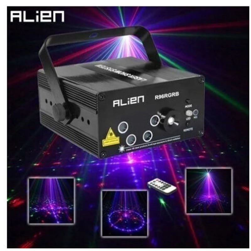 エイリアン RGBミニレーザープロジェクターライト 96パターン DJ