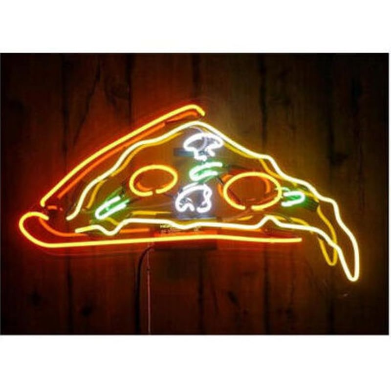 ネオンサイン LED ピザ PIZZA 43×35㎝ 看板 照明器具 USB ネオン管