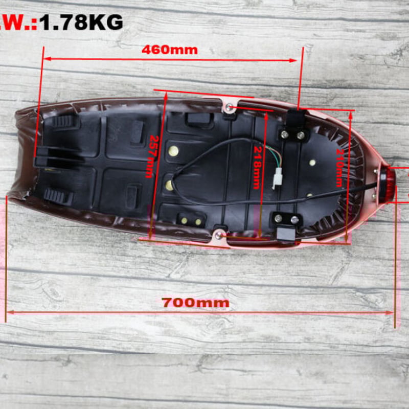 テールランプ付 カフェレーサー シート SR400/500 W400 GB250 250TR