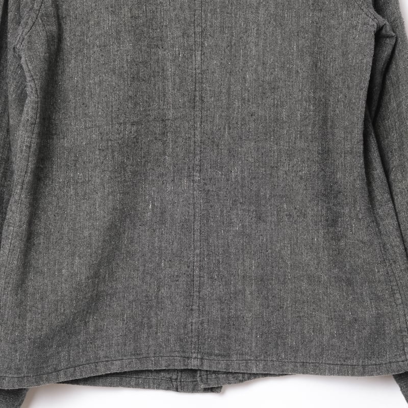 30-40s France Vintage Black Chambray Work Jacke