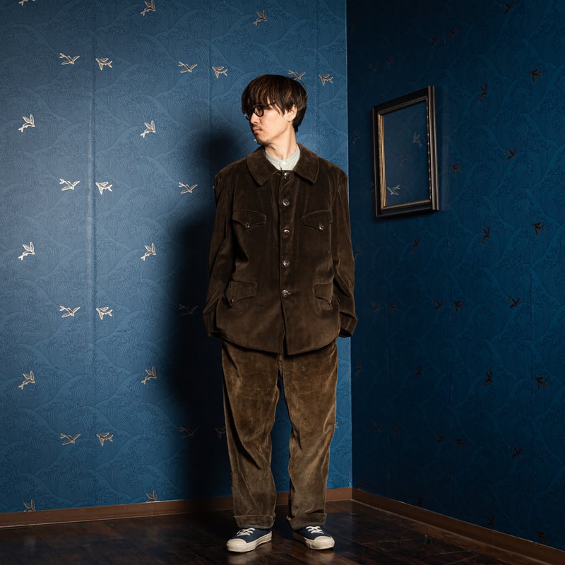 50−60s France Vintage Corduroy Hunting Jacket D