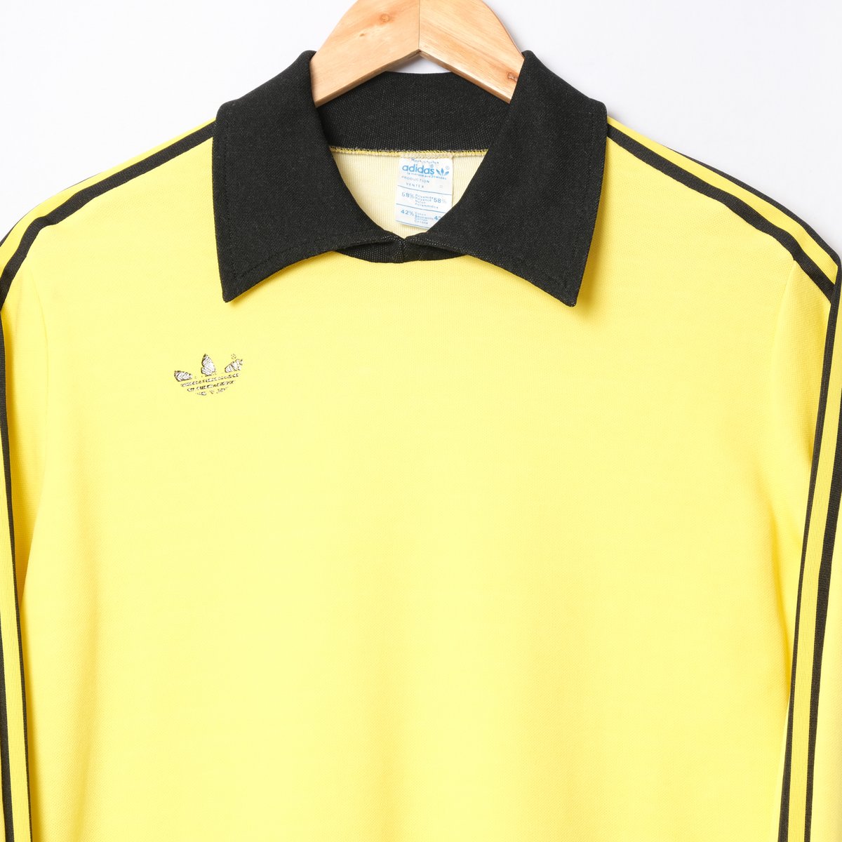 70-80s Vintage adidas Ventex Game Shirt Yellow