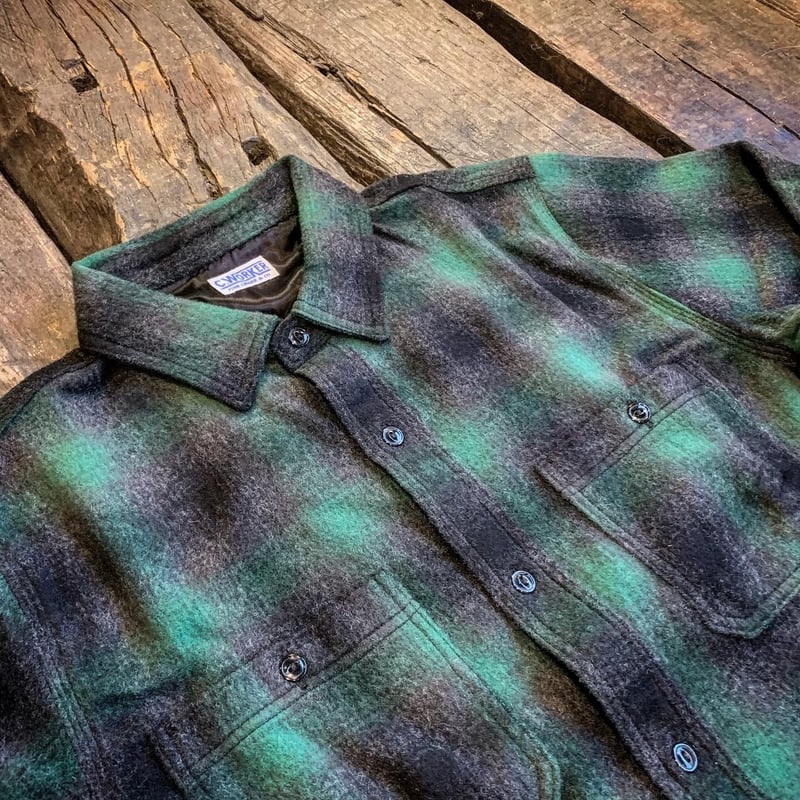 CWORKS 【Jaime /wool shirt】 (FINE CREEK ) | ・ ・