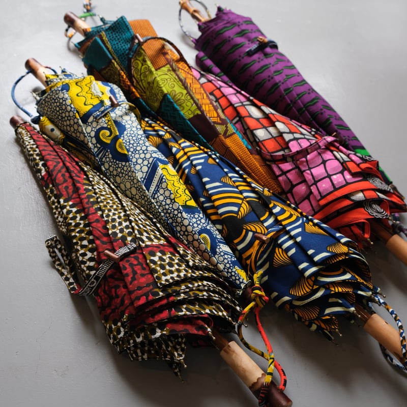 bonbonstore アフリカンバティック長傘（日傘）BON-21014 NO:11 | geep